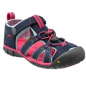 KEEN, Kids Newport H2 Sandals, Navy Pink, Waterproof, Outdoor Hiking Water Shoes